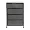 Flash Furniture Black/Gray 4 Drawer Slim Dresser Organizer WX-5L203-BK-GR-GG - alternate 8